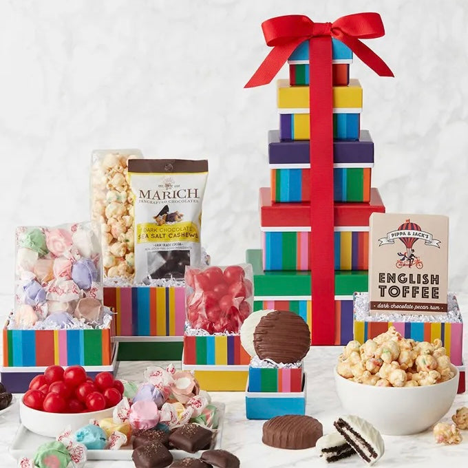 Birthday Present Sweets Tower