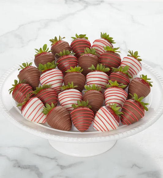 Love & Romance Drizzled Strawberries