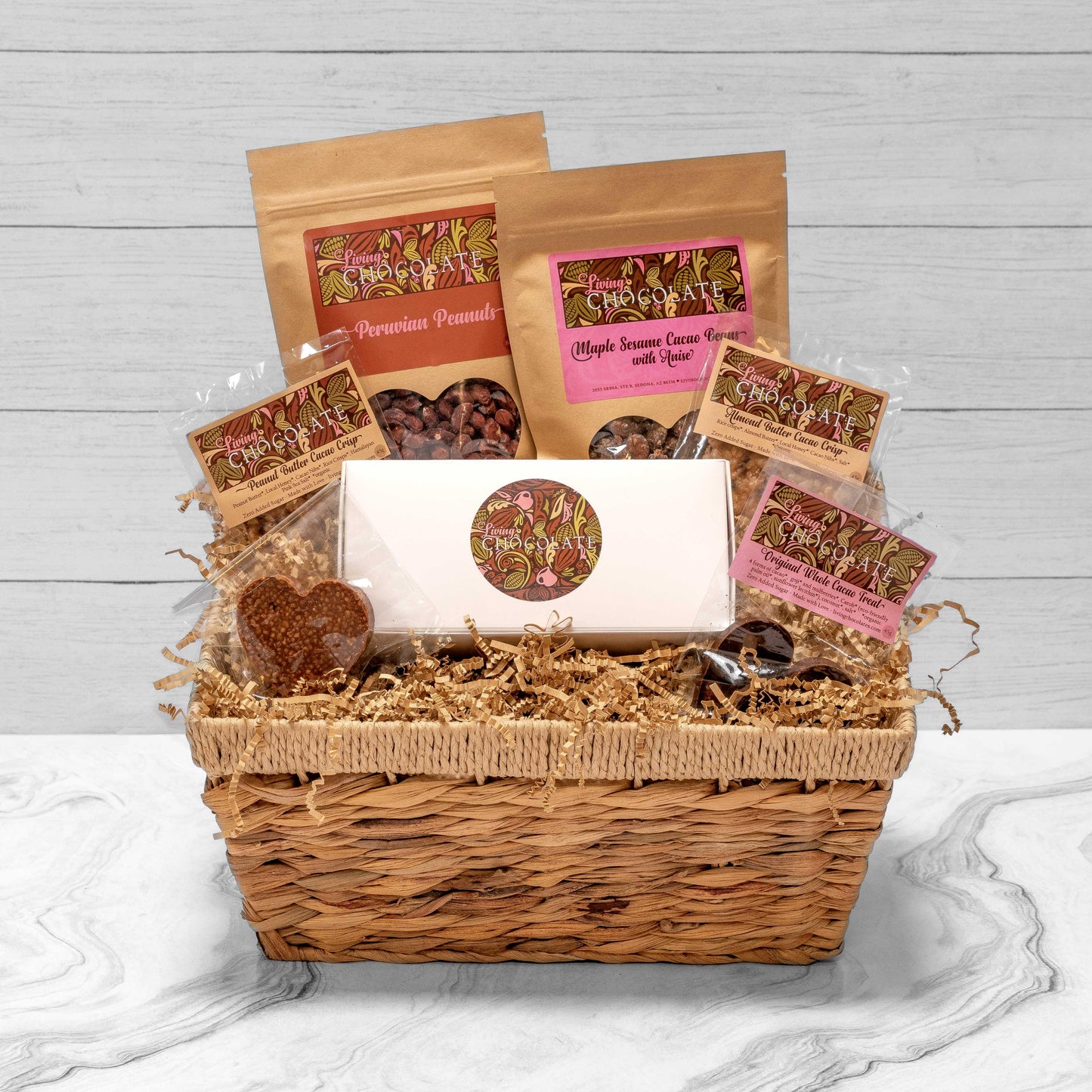 The Health Nut Chocolate Basket - Vacation Delivery Service - Bundle